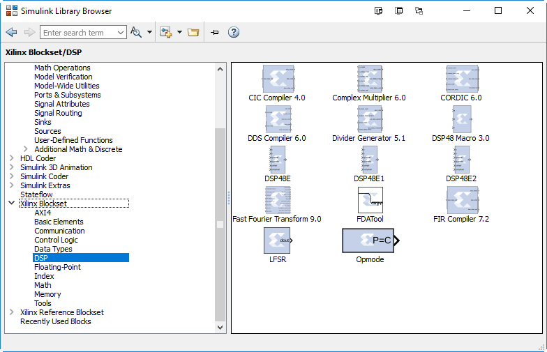 Xilinx Simulink Blockset